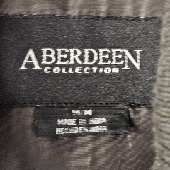 Vintage Aberdeen Wool Bomber Jacket Flight Coat Medium Lined Insulated Gray - Picture 7 of 8